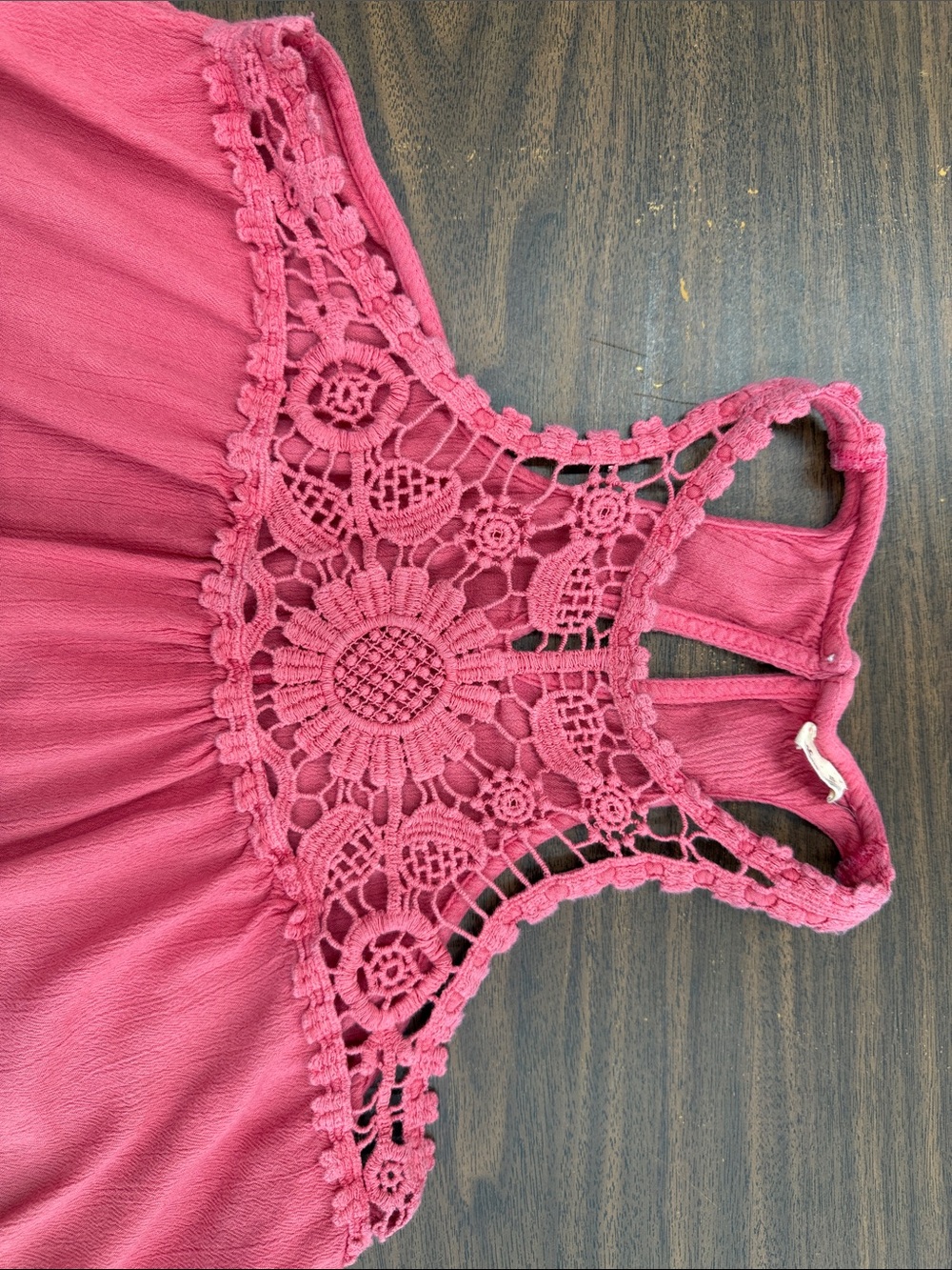 Hollister Pink Ombre Crochet Halter Top - Picture 4 of 7